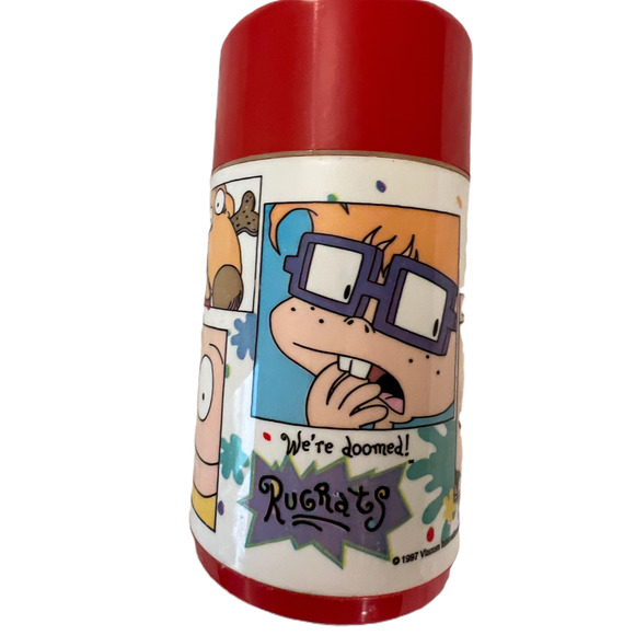 Vintage Nickelodeon Rugrats Thermos Viacom Aladdin 6" 1997 Authentic Rare - Picture 4 of 8